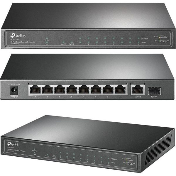 TP-Link 10-Port Gigabit Desktop Switch with 8-Port PoE, TL-SG1210P - Slika 3