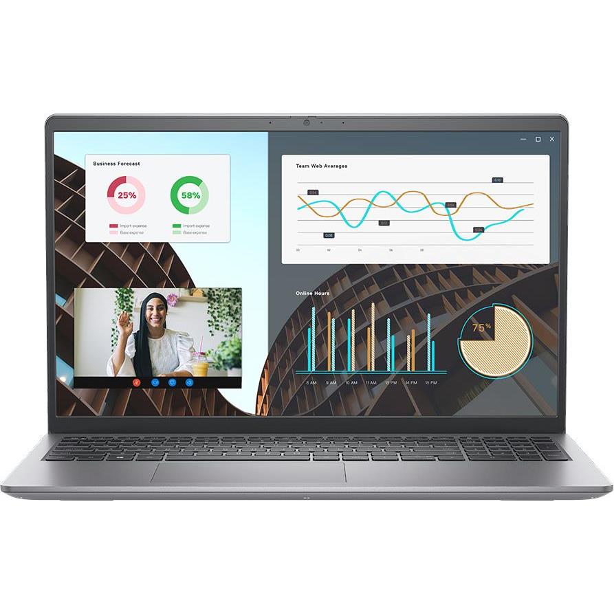 Dell Vostro 3530, 15.6" FHD (1920x1080), Intel Core i7-1355U (12MB, 5.00GHz), 16GB (2x8GB) DDR4, M.2 512GB PCIe, NVIDIA MX550 2GB, WiFi, BT, HDMI, USB-C, N1806PVNB3530EMEA01_WIN_PS-09