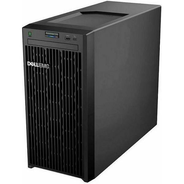 DELL EMC PowerEdge T150, 4x3.5", Intel Xeon E-2314 (8MB, 4C/4T, 2.8GHz, Turbo, 65W), 16GB UDIMM 3200MT/s, 2TB SATA HDD Cabled, PERC H355, iDRAC9 Basic, TPM 2.0 V3, BCM 5720 DP, PET150CM2-243613999-09