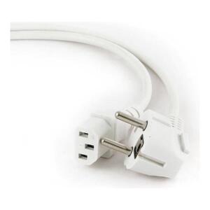 Gembird Power cord (C13), VDE approved, 1.8m, White, PC-186W-VDE