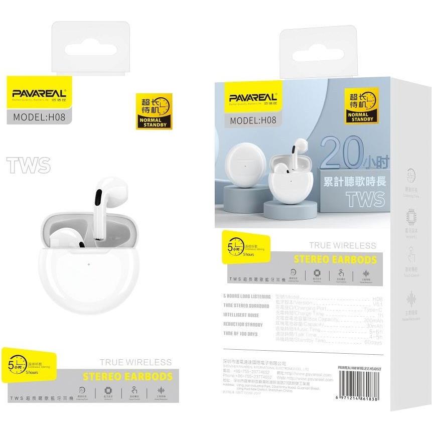PAVAREAL True Wireless Earphones PA-H08 white - Slika 2