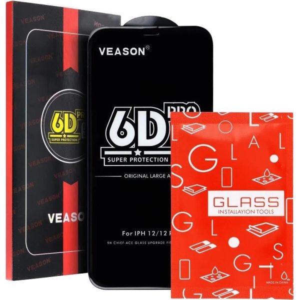 Zaštitno staklo 6D Pro Veason Glass - for Iphone 15 Pro black - Slika 3