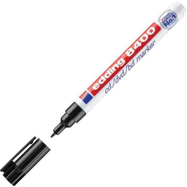 Marker za CD/DVD permanentni 0,5-1mm Edding 8400 crni