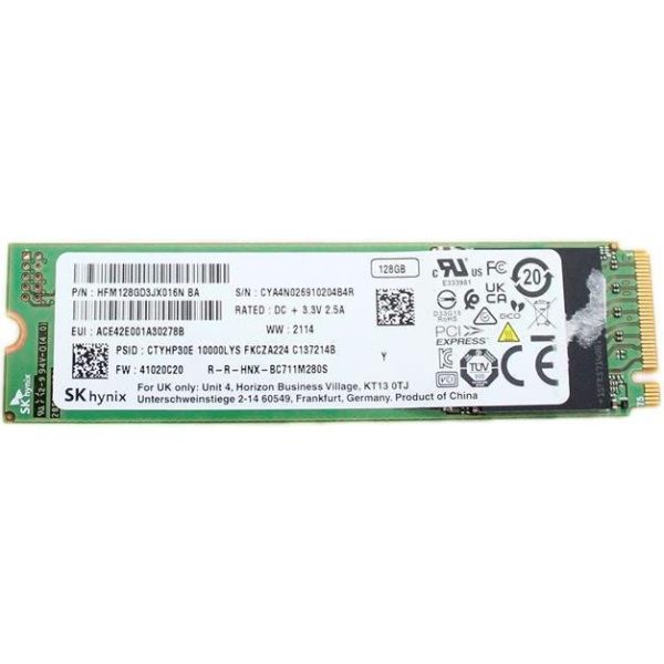 ACER SSD 128 GB M.2 PCIe NVMe 2280 - BULK, HFM128GD3JX016N