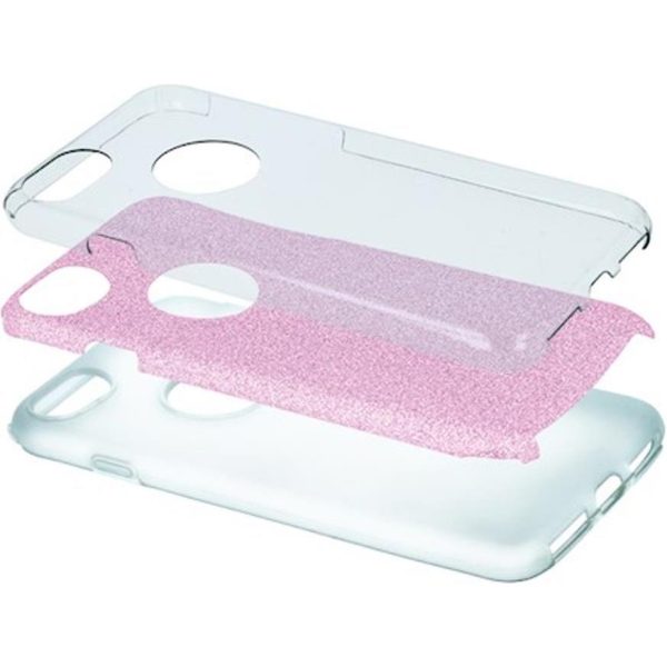 Maskica Glitter 3in1 Xiaomi Redmi Note 12 4G pink - Slika 4