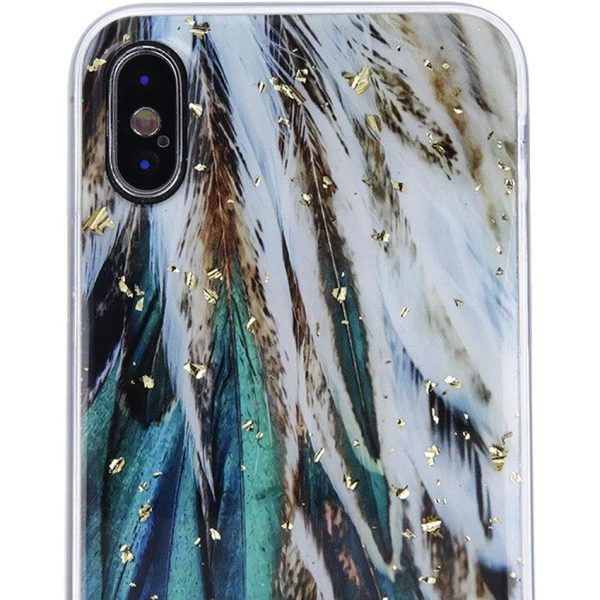 Maskica Gold Glam Samsung Galaxy A13 5G / A04S feathers, GSM118204 - Slika 3