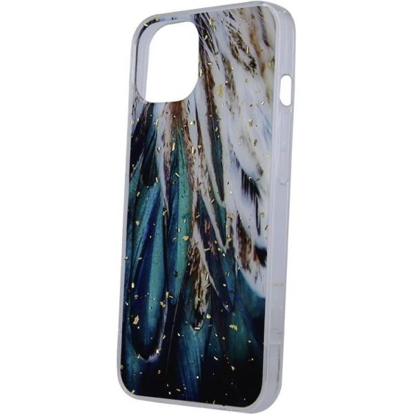 Maskica Gold Glam Samsung Galaxy A13 5G / A04S feathers, GSM118204 - Slika 4