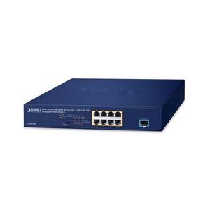 Planet MGS-910XP - 8-Port 10 100 1000 2500T 802.3at PoE 1-Port 10G SFP