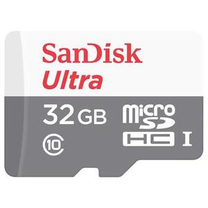 SANDISK Ultra 32GB microSDHC + SD Adpt, SDSQUNR-032G-GN3MA