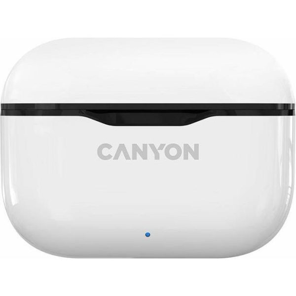 Canyon TWS-3 Bluetooth headset, with microphone, BT V5.0, Bluetrum AB5376A2, battery EarBud 40mAh*2+Charging Case 300mAh, cable length 0.3m, 62*22*46mm, 0.046kg, White