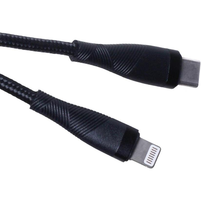 Maxlife MXUC-08 cable USB-C - Lightning 1,0 m 27W black nylon, OEM0101188