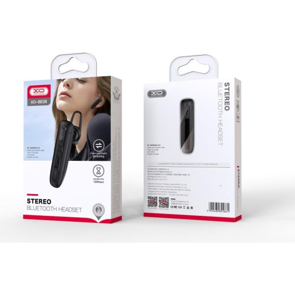 XO Bluetooth earphone BE28 black
