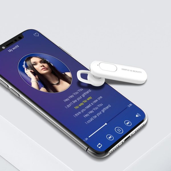 XO Bluetooth earphone BE4 white , GSM095540