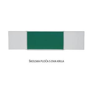 Školska ploča zelena s 2 krila na preklop, 200x100, 1322