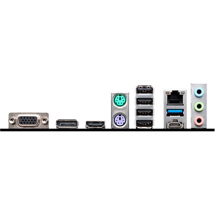 MSI PRO B760M-P, mATX, LGA 1700, Dual Channel DDR5 6800, 1x PCIe x16 slots, 2x M.2 slots, 1x HDMI, 1x DP, 1x VGA, 1x USB 3.2 Gen 2 Type-C, 1x USB 3.2 Gen 1, 4x USB 2.0, 7.1 HD Audio, PRO_B760M-P