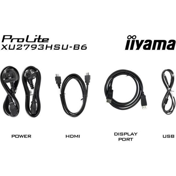 IIYAMA Monitor LED XU2793HSU-B6 27" IPS 1920 x 1080 @100Hz 	250 cd/m2 1ms HDMI DP USB HUB Tilt, XU2793HSU-B6 - Slika 3