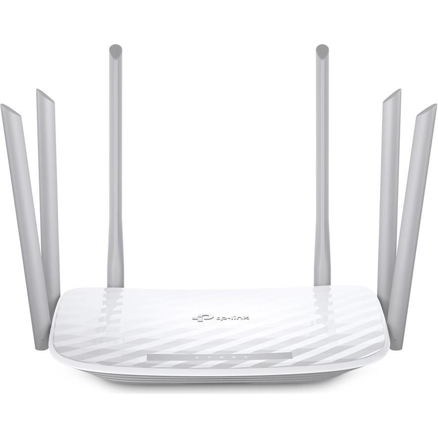 AC1900 Dual-Band Wi-Fi RouterSPEED: 600 Mbps at 2.4 GHz + 1300 Mbps at 5 GHz SPEC: 6× Antennas, 1× Gigabit WAN Port + 4× Gigabit LAN PortsFEATURE: Tether App, WPA3, Access Point Mode, ARCHER C86