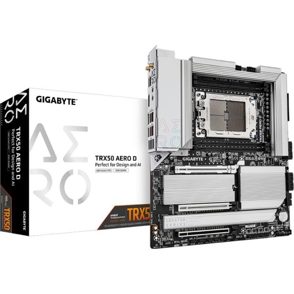 GIGABYTE Mainboard Desktop TRX50 AERO D, AMD Ryzen Threadripper PRO 7000 series/ Ryzen Threadripper 7000