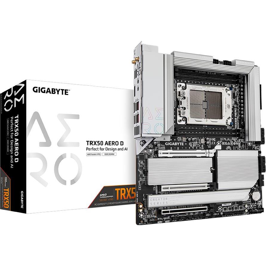 GIGABYTE Mainboard Desktop TRX50 AERO D, AMD Ryzen Threadripper PRO 7000 series/ Ryzen Threadripper 7000
