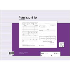 Obrazac F-24 putni radni list za autobus Fokus, 000000108
