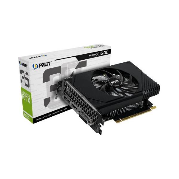 Palit GF RTX3050 StormX, 6GB GDDR6, DVI,HDMI,DP, NE63050018JE-1070F