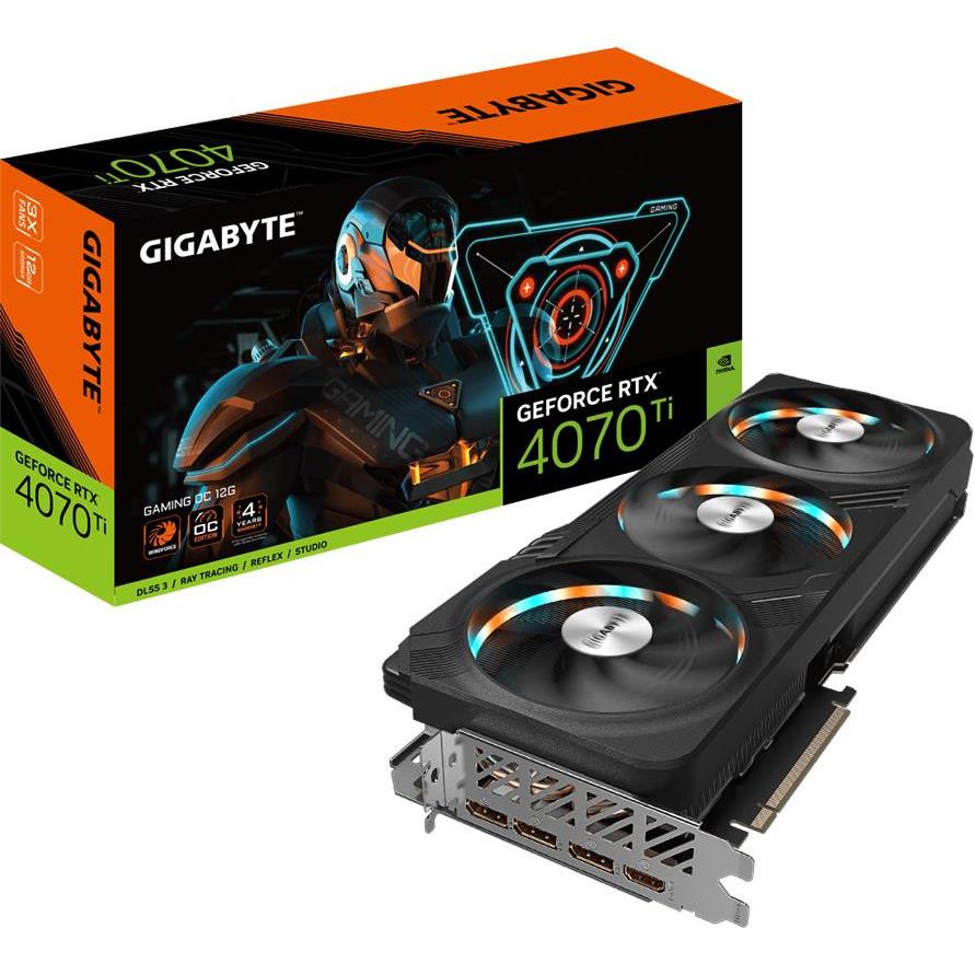 GIGABYTE Video Card NVIDIA GeForce RTX 4070 SUPER GAMING OC 12GB, GDDR6X 12GB/192bit, PCI-E 4.0, 1x HDMI, 3x DP, 1x 12VHPWR, Retail, GV-N407SGAMING OC-12GD