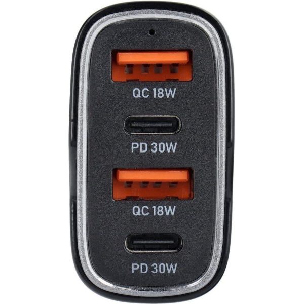 Auto punjač USB QC 3.0 + 2x Type C PD CC53-2A2C (Total 66W) - Slika 2