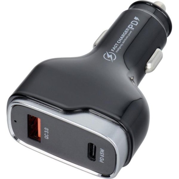 Auto punjač USB QC 3.0 18W + Type C PD 65W CC53-1A1C (Total 83W)