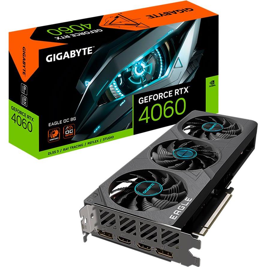 GIGABYTE Video Card NVIDIA GeForce RTX 4060 EAGLE OC 8G, GV-N4060EAGLE OC-8GD, Retail - Slika 3