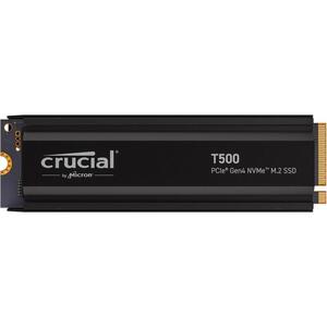 Crucial T500 2TB PCIe Gen4 NVMe M.2 SSD with heatsink, CT2000T500SSD5