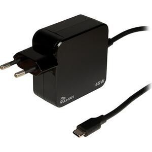 Inter-Tech Power Adapter, Type C, 45W (5V, 9V, 12V, 15V, 20V)
