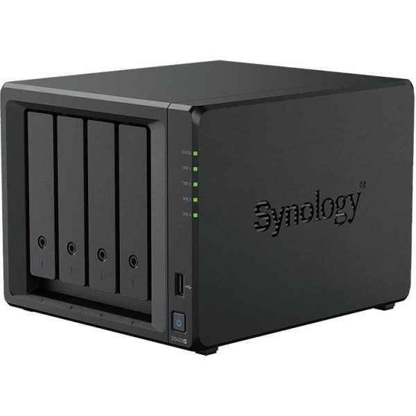 Synology DS423+, Tower, 4-Bays 3.5'' SATA HDD/SSD, 2 x M.2 2280 NVMe SSD, CPU Intel Celeron J4125 4-core (4-thread) 2.0 GHz, max. boost up to 2.7 GHz, 2 GB DDR4 ECC SODIMM, 2 x 1GbE RJ-45, 2 X USB 3.2 - Slika 2