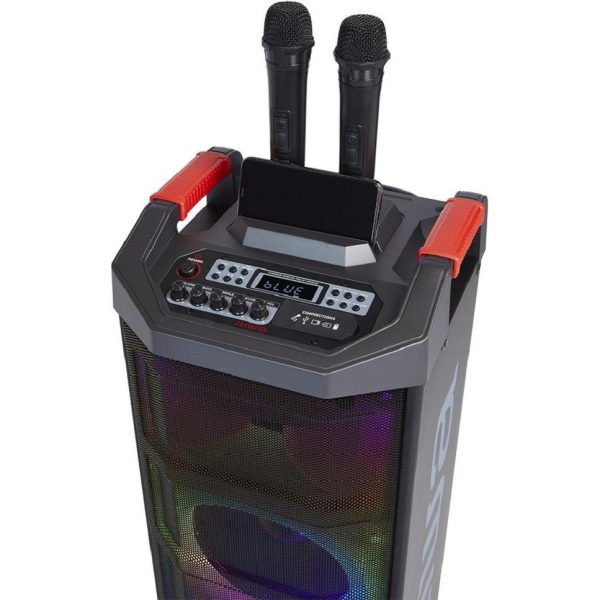 Zvučnik AIWA prijenosni s ručkom KBTUS-710 RGB-LED sustav osvjetljenja zvučnika - Slika 5