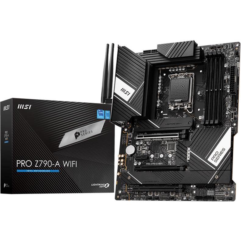 MSI PRO Z790-S WIFI , LGA 1700, INTEL Z790, 4xDDR5, Dual Channel DDR4 up to 7200+(OC)MHz, 3.0 x16 slot, 4x M.2 slots, 1x USB 3.2 Gen 2 (Type-C), 2x USB 3.2 Gen 1, 4x USB 2.0, 1x HDMI, 4x EZ Debug LED - Slika 2