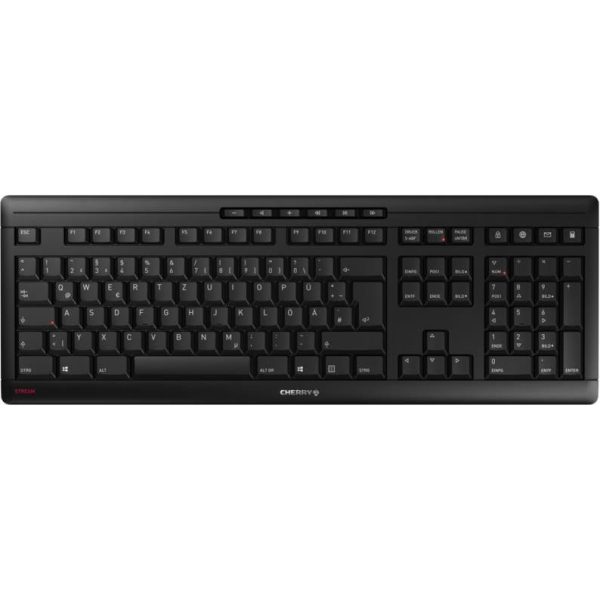 Cherry Stream tiha bežična tipkovnica, crna - Slika 5