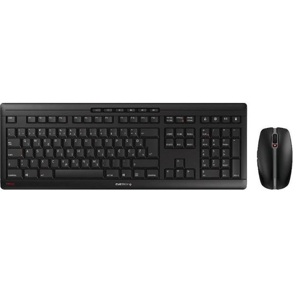 Cherry Stream Desktop Recharge tiha bežična tipkovnica + miš, crna - Slika 2