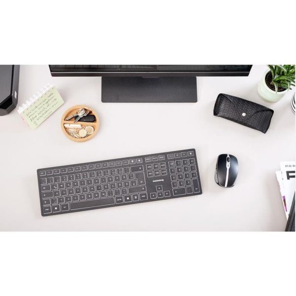 Cherry KW 9100 SLIM bežična/BT tipkovnica, AES-128 enkripcija, crna - Slika 3