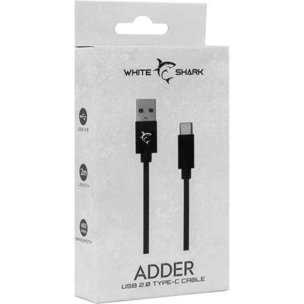 White Shark ADDER KABEL USB->TYPE-C 2.0 M/M 2M - Slika 2