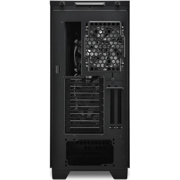 Sharkoon ELITE SHARK CA300H Tower E-ATX kućište bez napajanja, prozirne bočne stranice, prednji/stražnji RGB ventilatori 4×120mm, crno - Slika 3