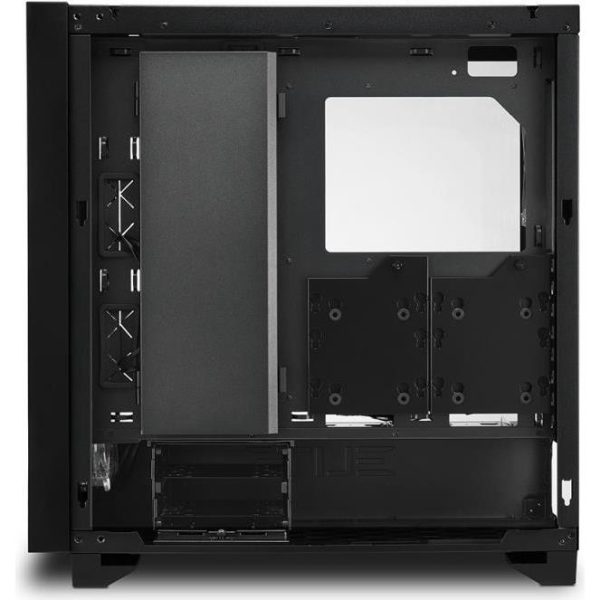Sharkoon ELITE SHARK CA300T Tower E-ATX kućište bez napajanja, prozirne bočne stranice, prednji/stražnji RGB ventilatori 4×120mm, crno - Slika 2