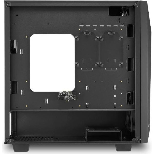 Sharkoon REV100 Midi-Tower ATX kućište bez napajanja, prozirna bočna stranica, prednji/stražnji RGB ventilator 2×120mm, crno - Slika 6
