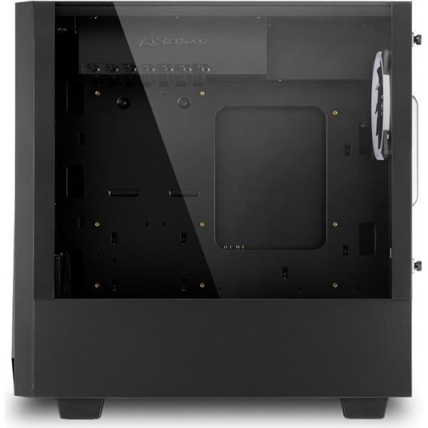 Sharkoon REV100 Midi-Tower ATX kućište bez napajanja, prozirna bočna stranica, prednji/stražnji RGB ventilator 2×120mm, crno - Slika 8