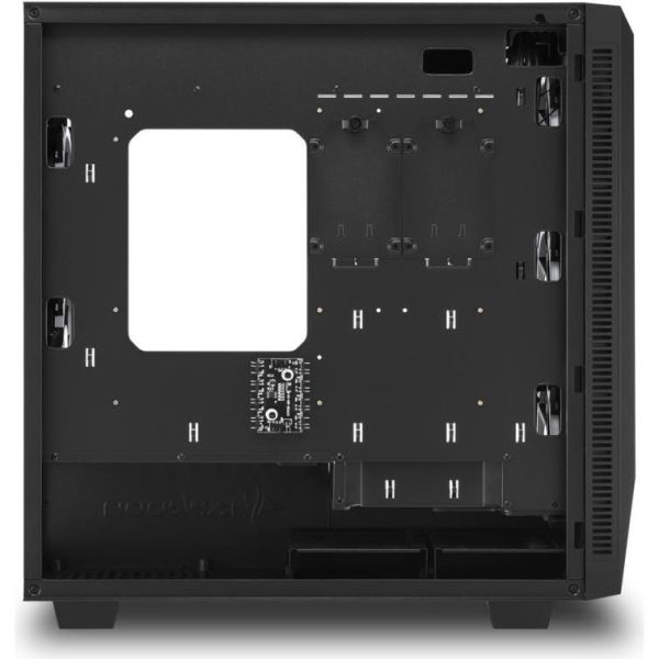 Sharkoon REV200 Midi Tower ATX kućište bez napajanja, prozirna bočna stranica, prednji/stražnji RGB ventilatori 5×120mm, crno - Slika 4