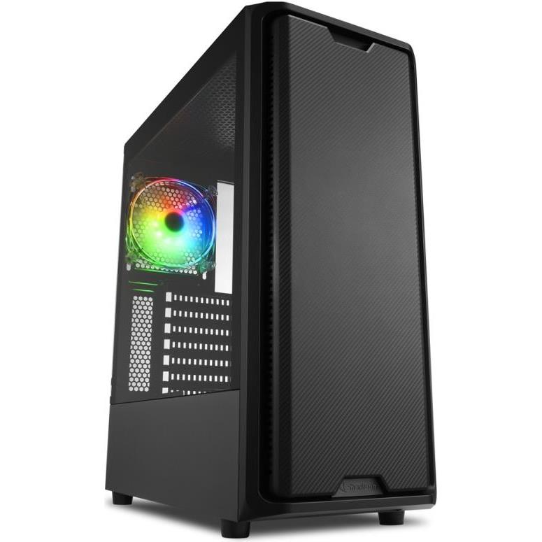 Sharkoon SK3 RGB Midi Tower ATX kućište bez napajanja, prozirna bočna stranica, prednji/stražnji ventilatori 2×120mmi, crno - Slika 2