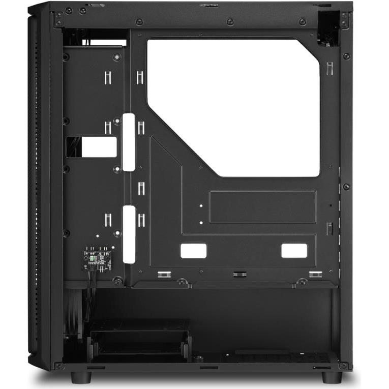 Sharkoon SK3 RGB Midi Tower ATX kućište bez napajanja, prozirna bočna stranica, prednji/stražnji ventilatori 2×120mmi, crno - Slika 3