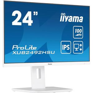 IIYAMA 24" XUB2492HSU-W6 (23.8") 1920×1080 IPS, Pivot, 0.4ms, HDMI/DP, 4×USB HUB, zvučnici, bijeli
