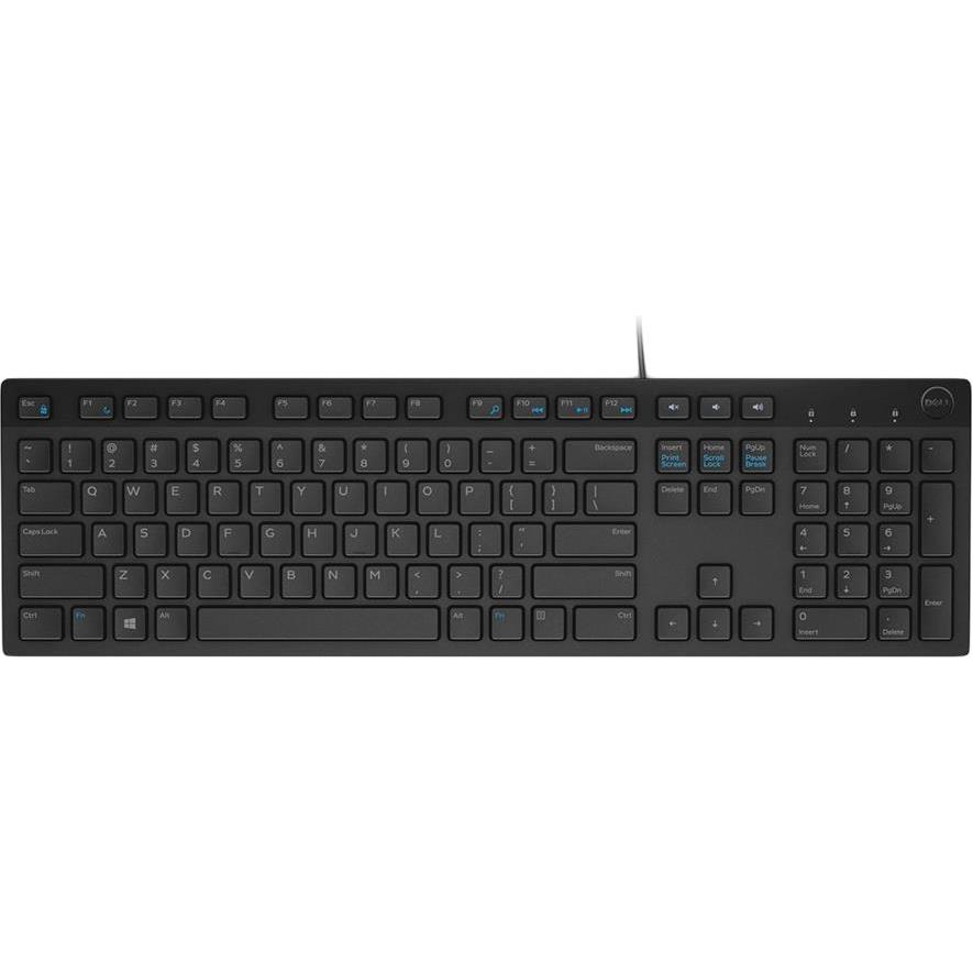 Dell Keyboard KB216, White UK (QWERTY), HR press