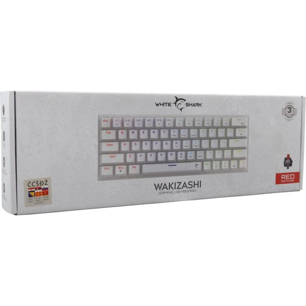 White Shark TIPKOVNICA GK-002212 WAKIZASHI / Bijela HR-RED.SW