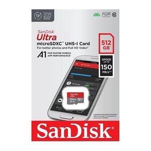 SANDISK MEMORIJSKA KARTICA MicroSDXC UHS-I 150MB/s 512GB, SDSQUAC-512G-GN6MN