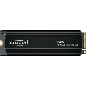 Crucial T705 2TB PCIe Gen5 NVMe M.2 SSD with heatsink, CT2000T705SSD5
